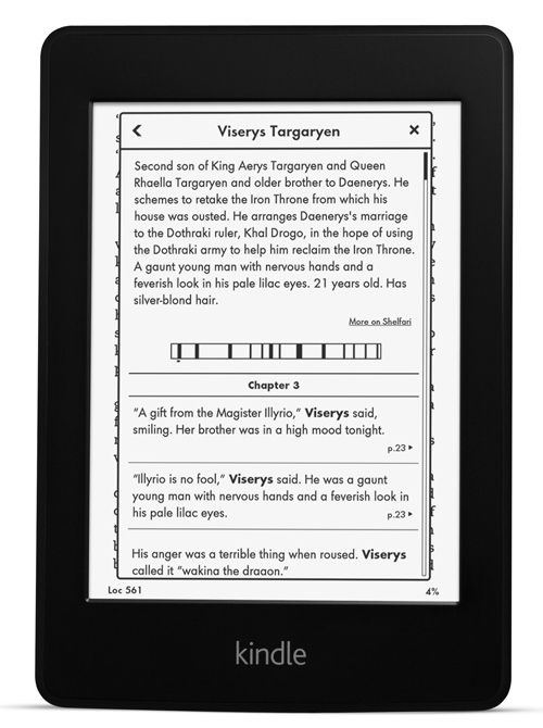 amazon kindle using the x-ray feature