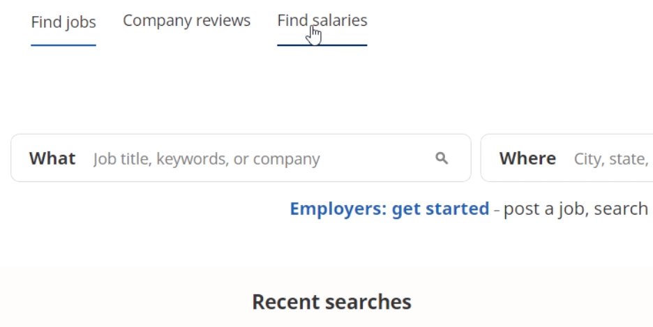 click find salaries