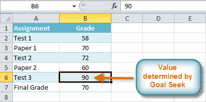 Screenshot of Excel 2010