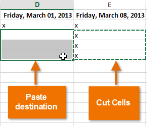 Screenshot of Excel 2013