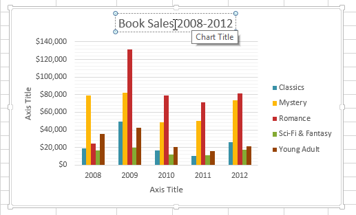 Screenshot of Excel 2013