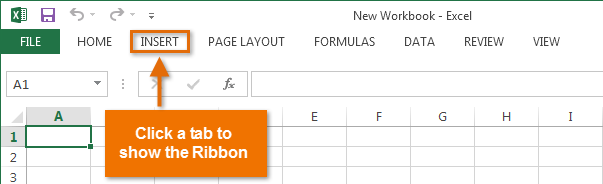 Screenshot of excel2013