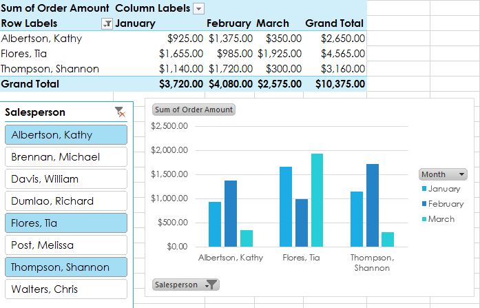 Screenshot of Excel 2013