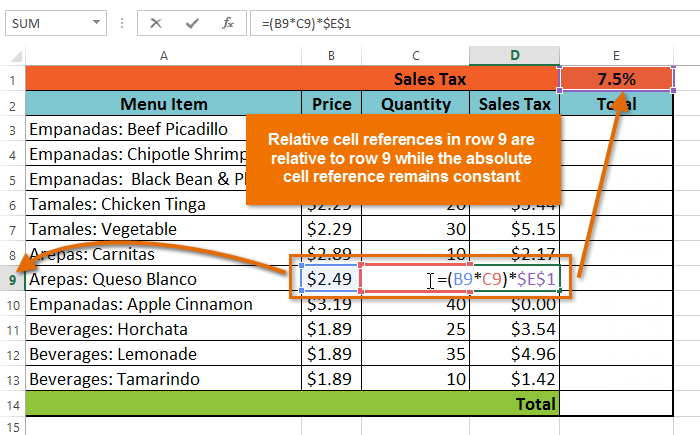 Screenshot of Excel 2013