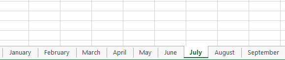 Screenshot of Excel 2013