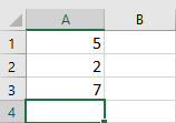 The formula automatically calculates the result.