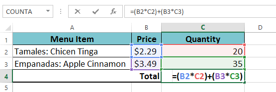 Screenshot of Excel 2013