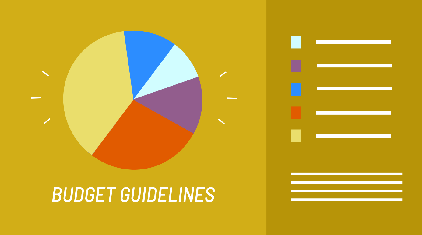 illustration of a budget pie chart