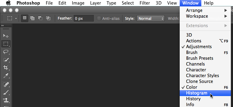 Screenshot of Adobe Photoshop CC