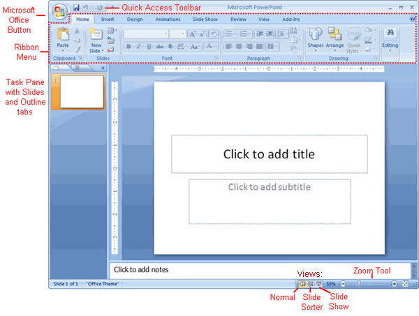 PowerPoint Window