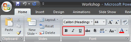 Formatting Commands