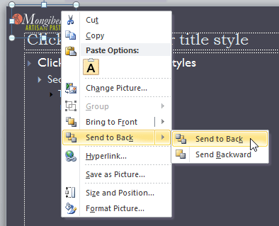 Screenshot of PowerPoint 2010