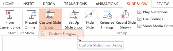 Screenshot of PowerPoint 2013