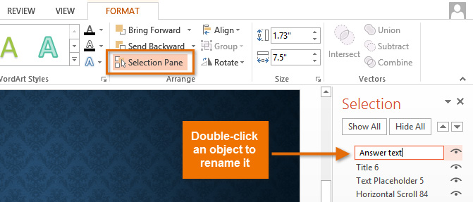 Screenshot of PowerPoint 2013