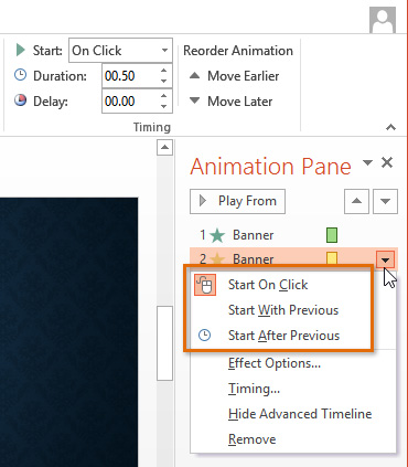 Screenshot of PowerPoint 2013