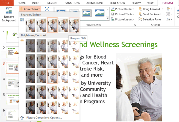 Screenshot of PowerPoint 2013