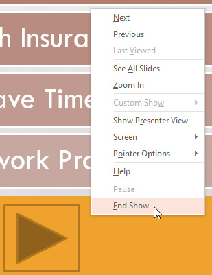 Screenshot of PowerPoint 2013