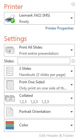 Screenshot of PowerPoint 2013