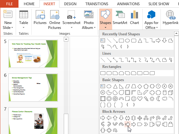 Screenshot of PowerPoint 2013