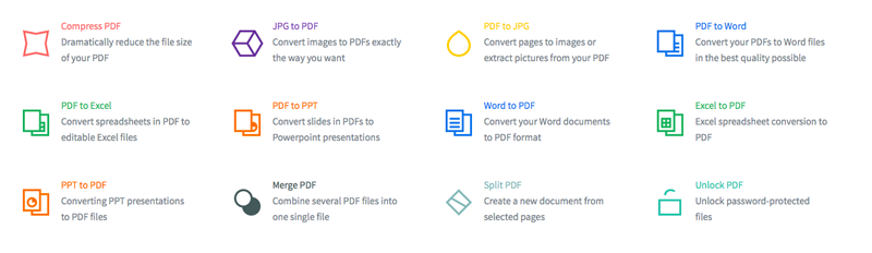 Screenshot of SmallPDF