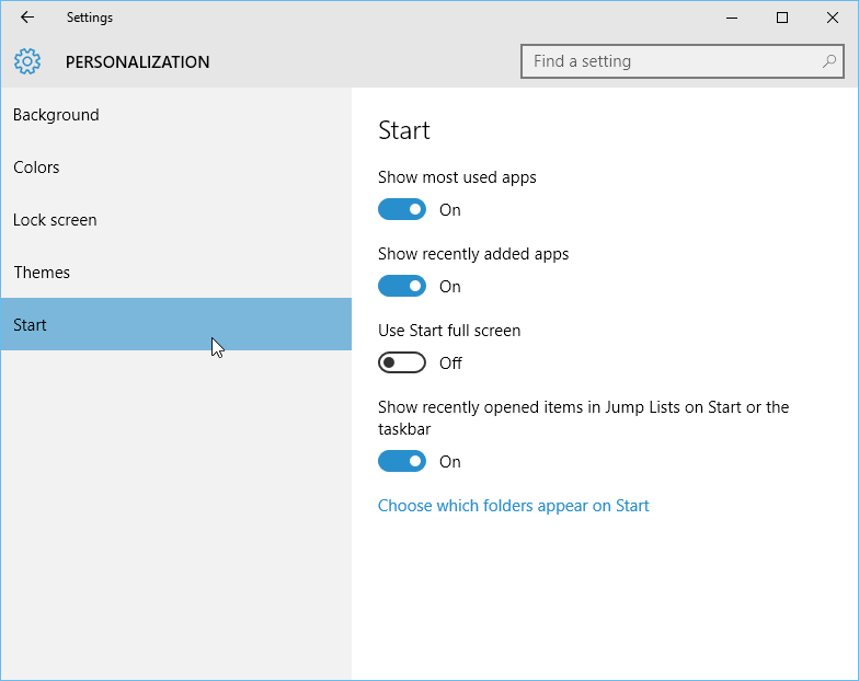 customizing the State menu