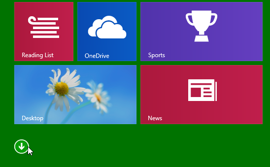 Screenshot of Windows 8