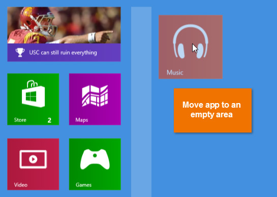 Screenshot of Windows 8