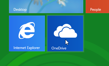 Screenshot of Windows 8