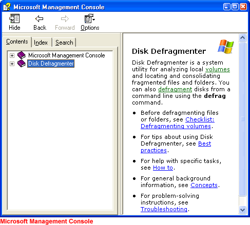 Microsoft Management console