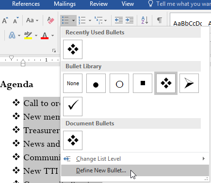 Defining a new bullet