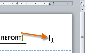 The Insertion point