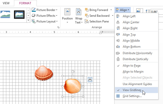 Screenshot of Word 2013