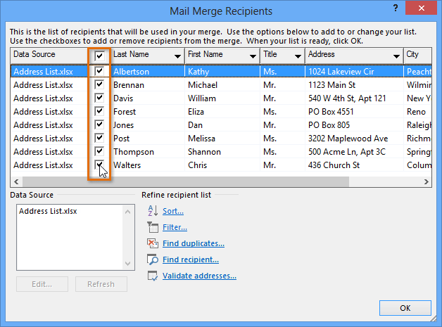 Screenshot of Word 2013